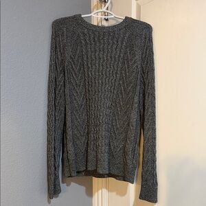 Gap Gray Cable Knit Sweater